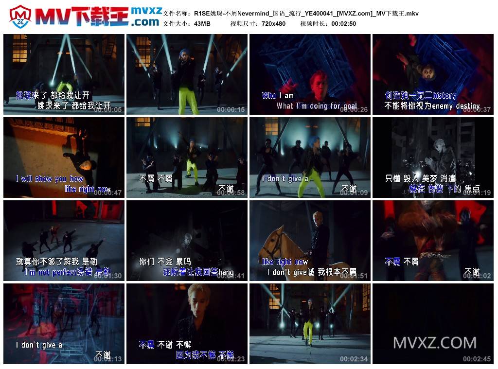 R1SE姚琛-不屑Nevermind_国语_流行_YE400041